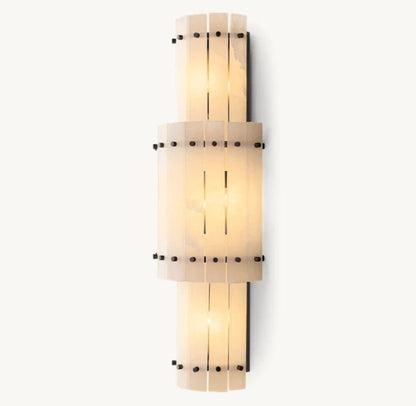 San Marco Alabaster Grand Round Sconce