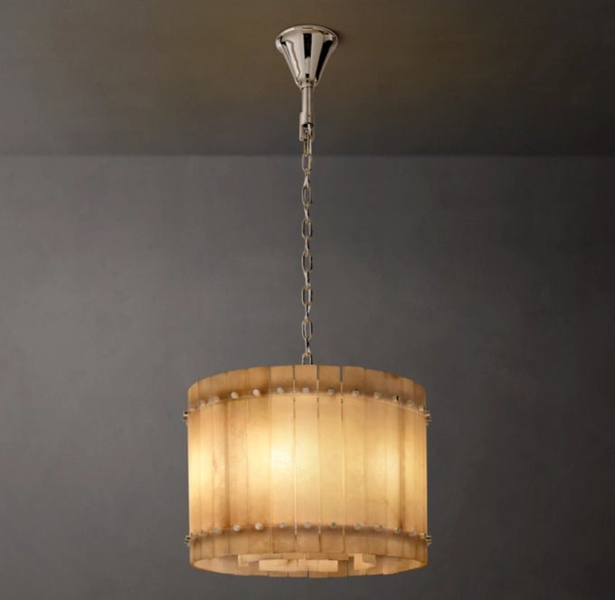 San Marco Alabaster Round Chandelier 22"-Nobipets
