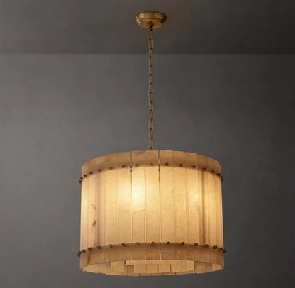San Marco Alabaster Round Chandelier 22"-Nobipets