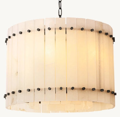 San Marco Alabaster Round Chandelier 22"-Nobipets