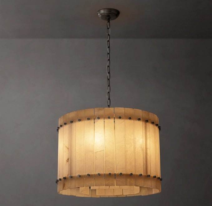 San Marco Alabaster Round Chandelier 22"-Nobipets