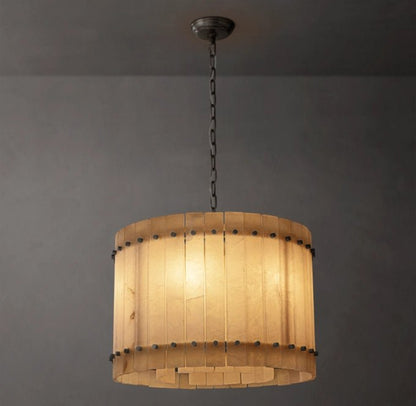 San Marco Alabaster Round Chandelier 22"-Nobipets