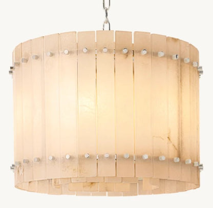 San Marco Alabaster Round Chandelier 22"-Nobipets