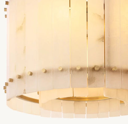 San Marco Alabaster Round Chandelier 22"-Nobipets