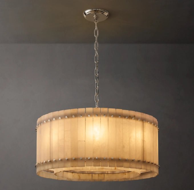 San Marco Alabaster Round Chandelier 37"-Nobipets