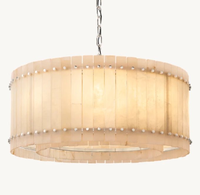 San Marco Alabaster Round Chandelier 37"-Nobipets