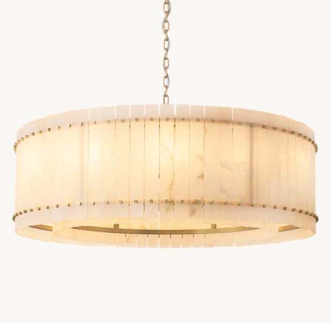 San Marco Alabaster Round Chandelier 48"-Nobipets