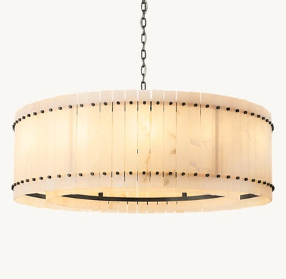 San Marco Alabaster Round Chandelier 48"-Nobipets