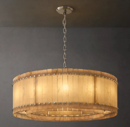 San Marco Alabaster Round Chandelier 48"-Nobipets
