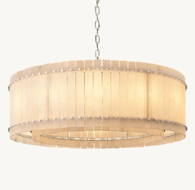 San Marco Alabaster Round Chandelier 48"-Nobipets