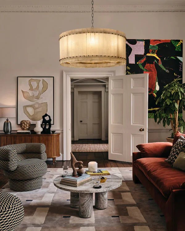 San Marco Alabaster Round Chandelier 60"