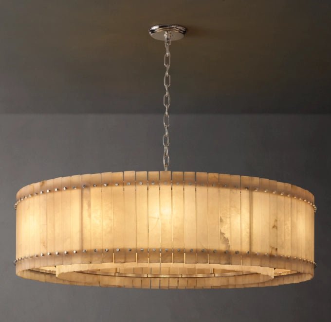 San Marco Alabaster Round Chandelier 60"-Nobipets