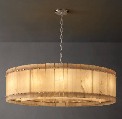 San Marco Alabaster Round Chandelier 60"-Nobipets