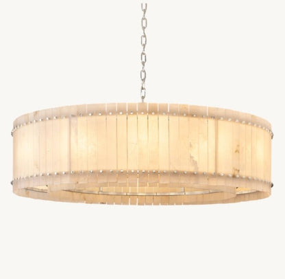 San Marco Alabaster Round Chandelier 60"-Nobipets