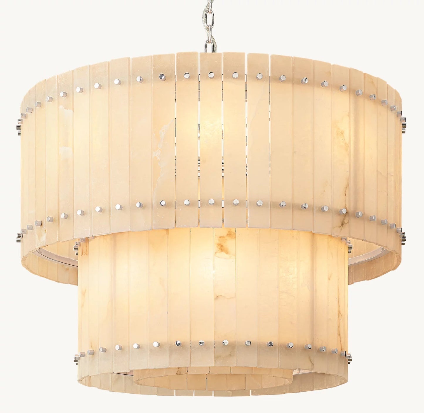 San Marco Alabaster Round Tiered Chandelier 37"-Nobipets