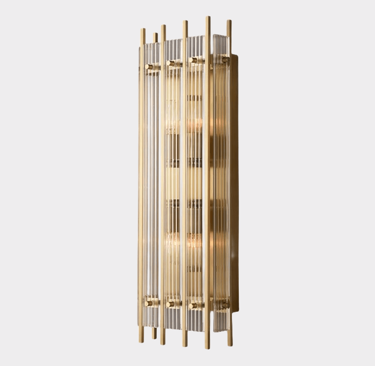 Marcus Handmade Glass Grand Rectangular Wall Sconce