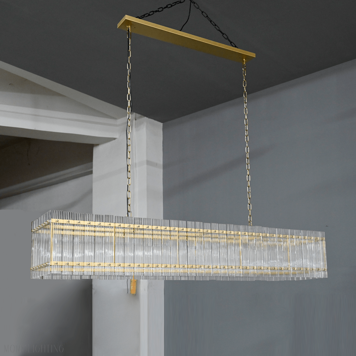 San Marco Rectangle Chandelier 54"-Nobipets
