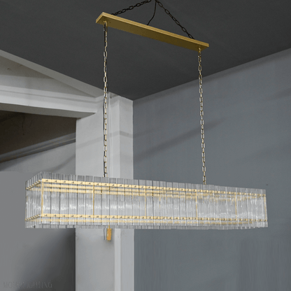 San Marco Rectangle Chandelier 54"-Nobipets