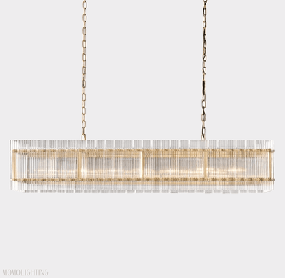 San Marco Rectangle Chandelier 54"-Nobipets