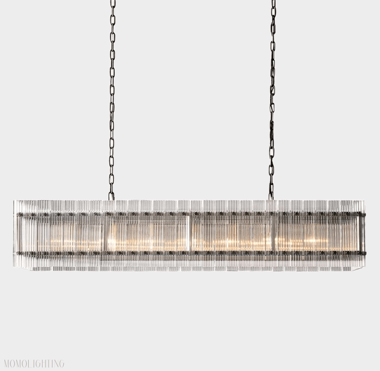 San Marco Rectangle Chandelier 72"-Nobipets
