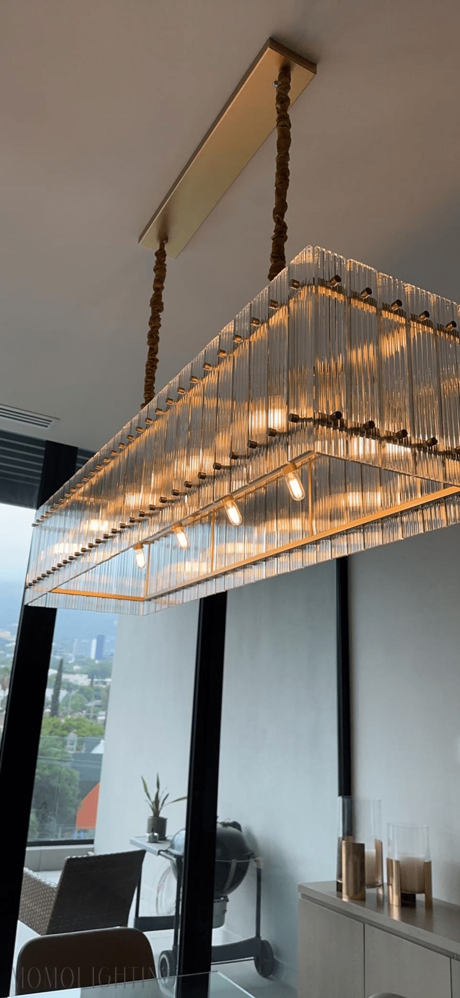 San Marco Rectangle Chandelier-Nobipets