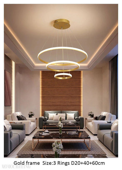Savanna 3-Ring Chandelier-Nobipets