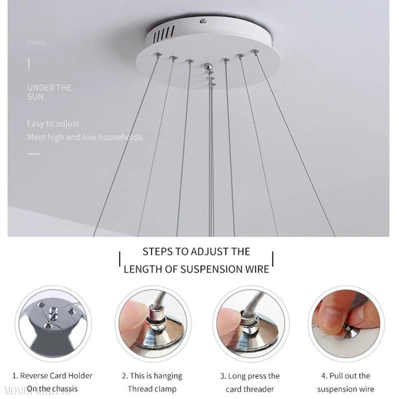 Savanna 3-Ring Chandelier-Nobipets