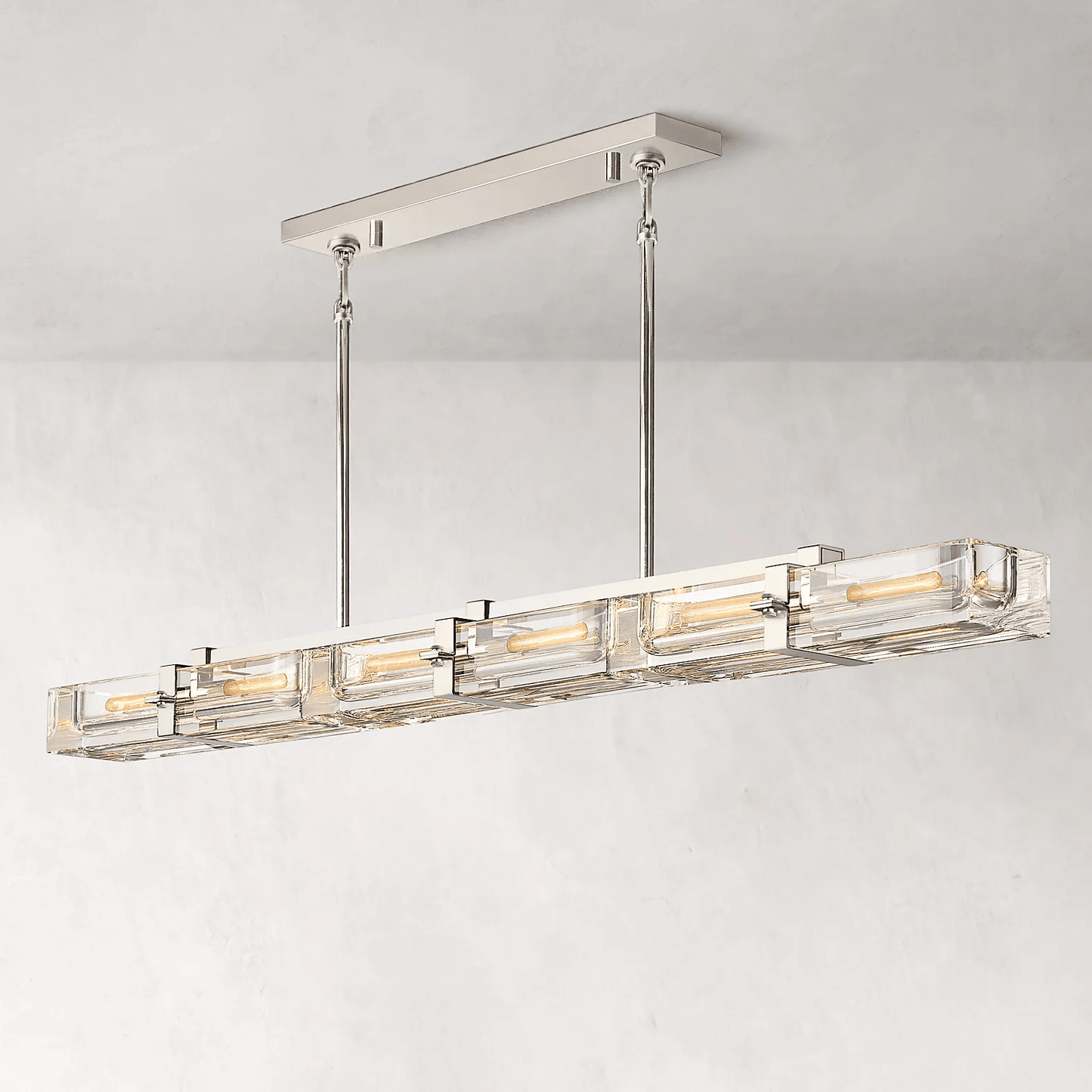 Savile Linear Chandelier 72" 6-lights-Nobipets