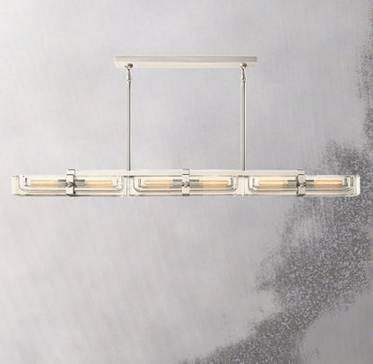 Savile Linear Chandelier 72" 6-lights-Nobipets