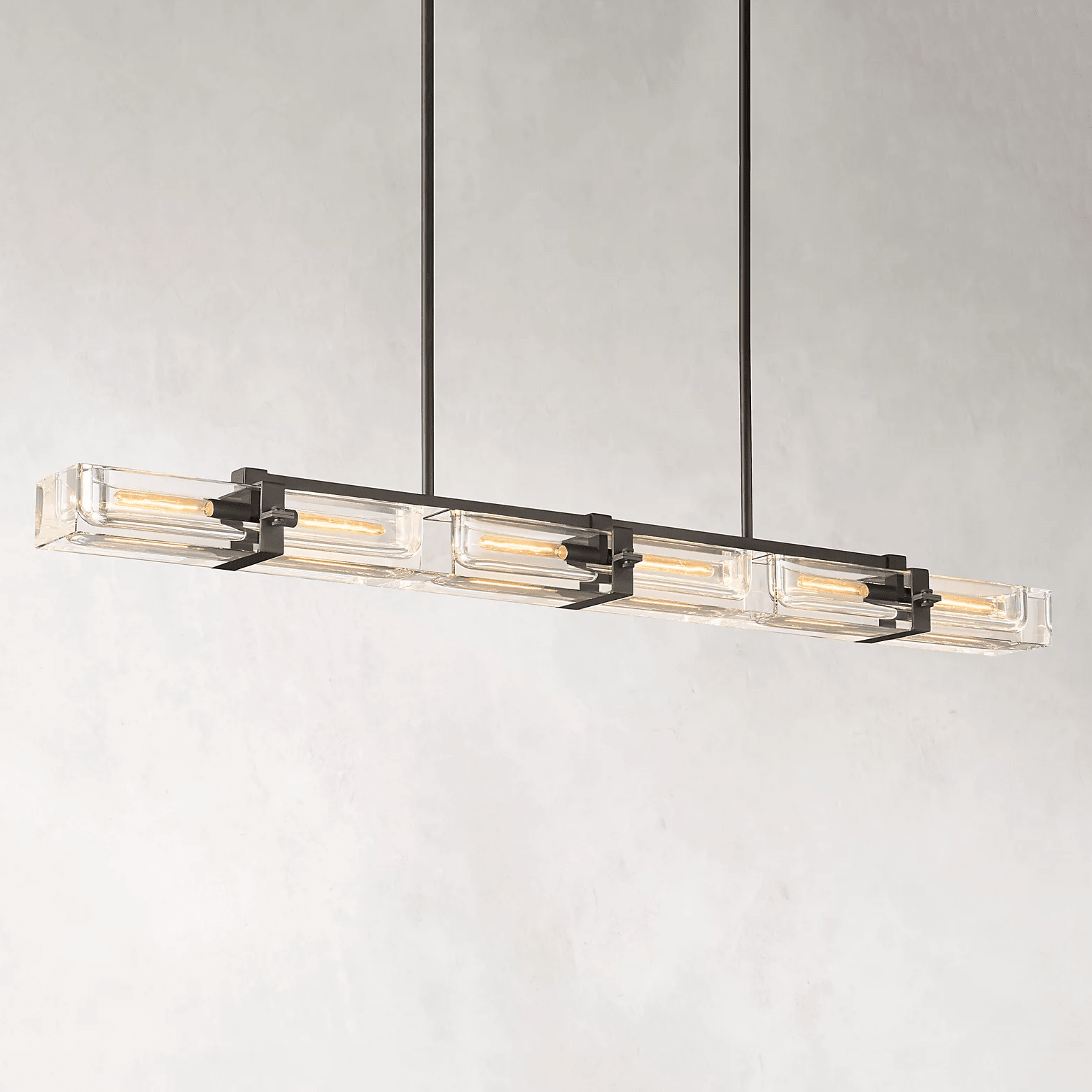 Savile Linear Chandelier 72" 6-lights-Nobipets