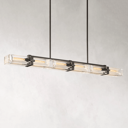 Savile Linear Chandelier 72" 6-lights-Nobipets