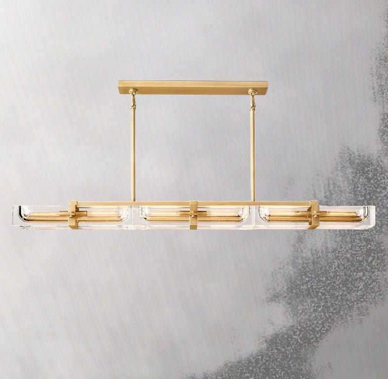 Savile Linear Chandelier 72" 6-lights-Nobipets