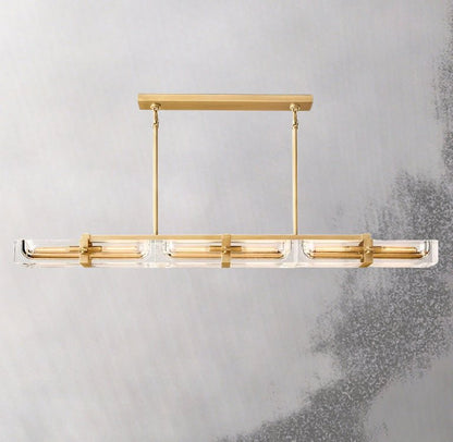 Savile Linear Chandelier 72" 6-lights-Nobipets