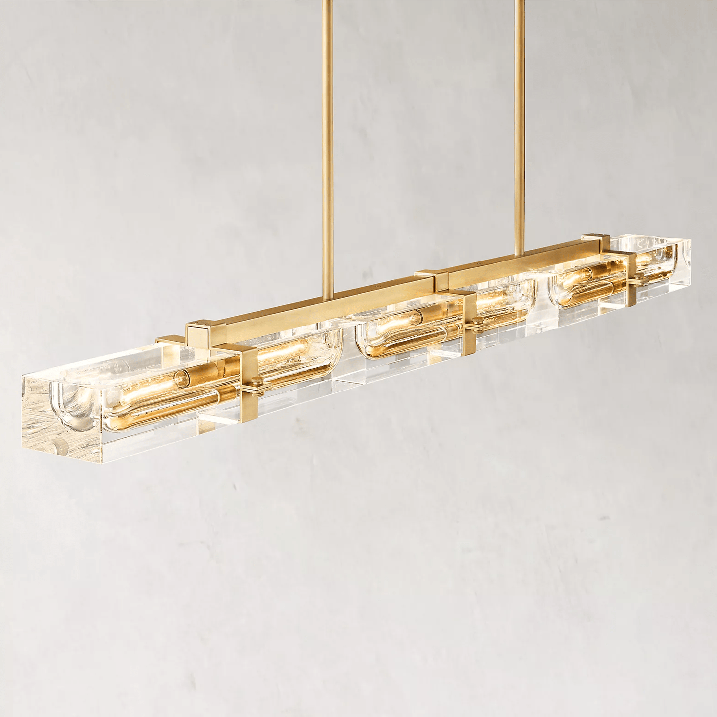 Savile Linear Chandelier 72" 6-lights-Nobipets