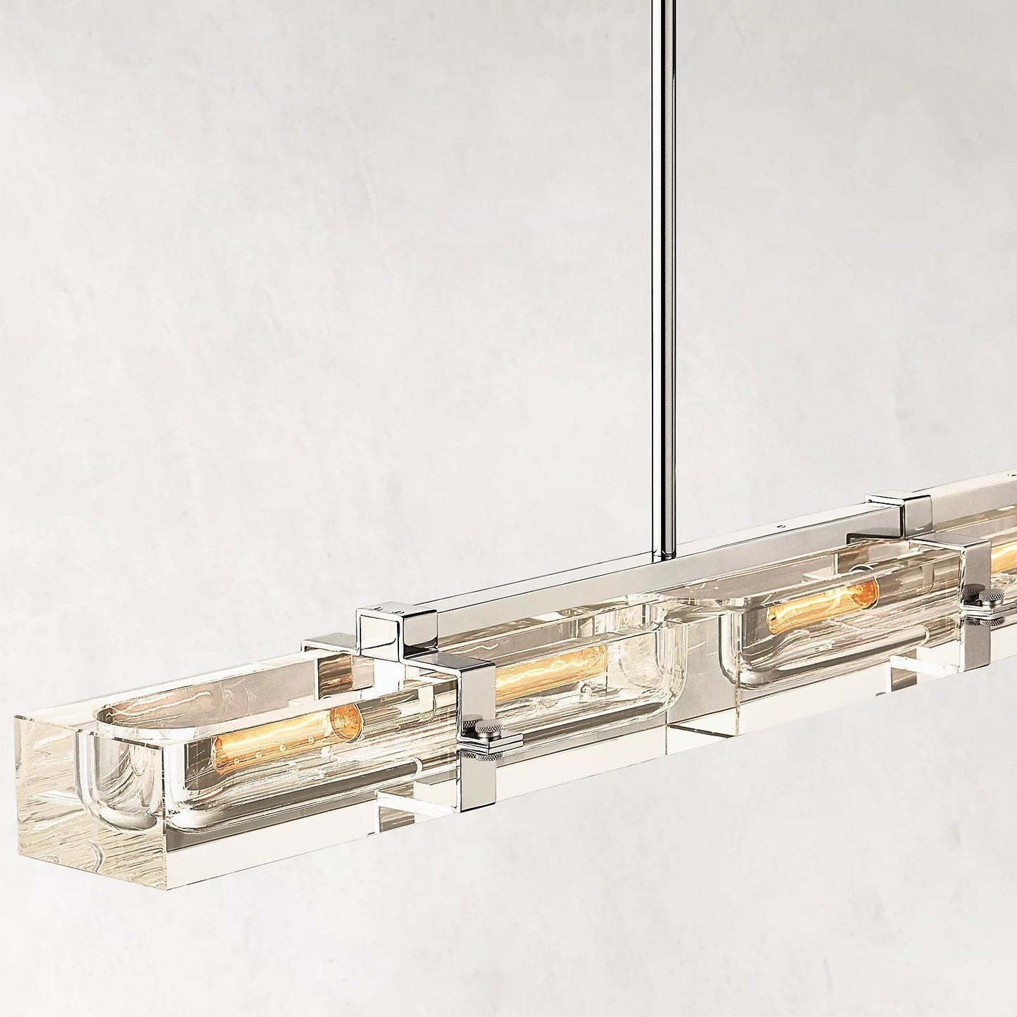 Savile Linear Chandelier 72" 6-lights-Nobipets