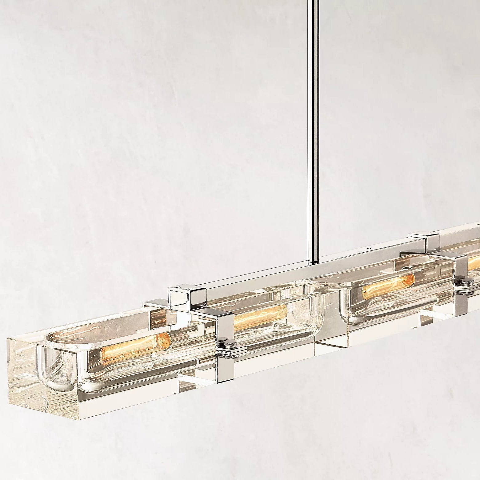 Savile Linear Chandelier 72" 6-lights-Nobipets