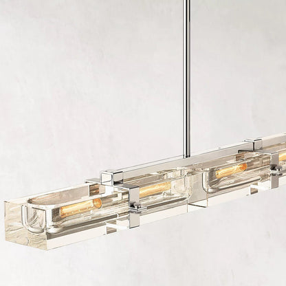 Savile Linear Chandelier 72" 6-lights-Nobipets