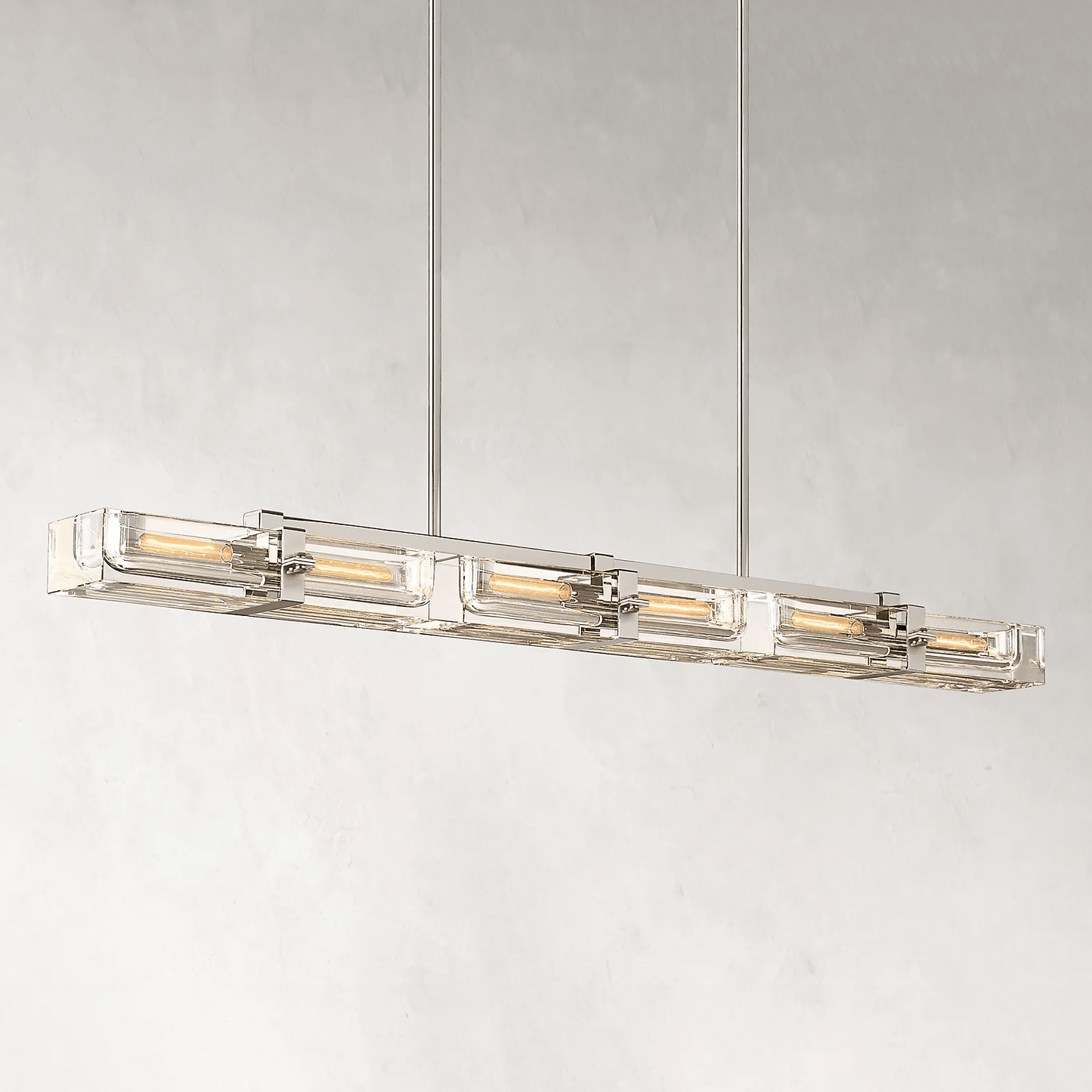 Savile Linear Chandelier 72" 6-lights-Nobipets