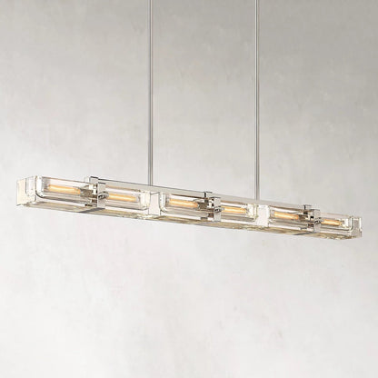 Savile Linear Chandelier 72" 6-lights-Nobipets