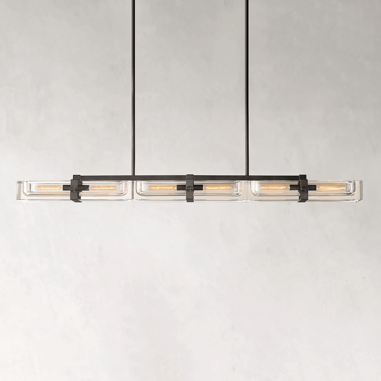 Savile Linear Chandelier 72" 6-lights-Nobipets