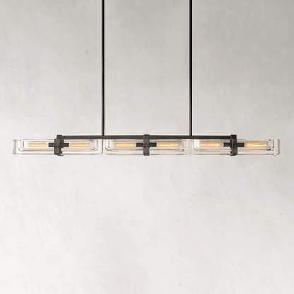 Savile Linear Chandelier 72" 6-lights-Nobipets