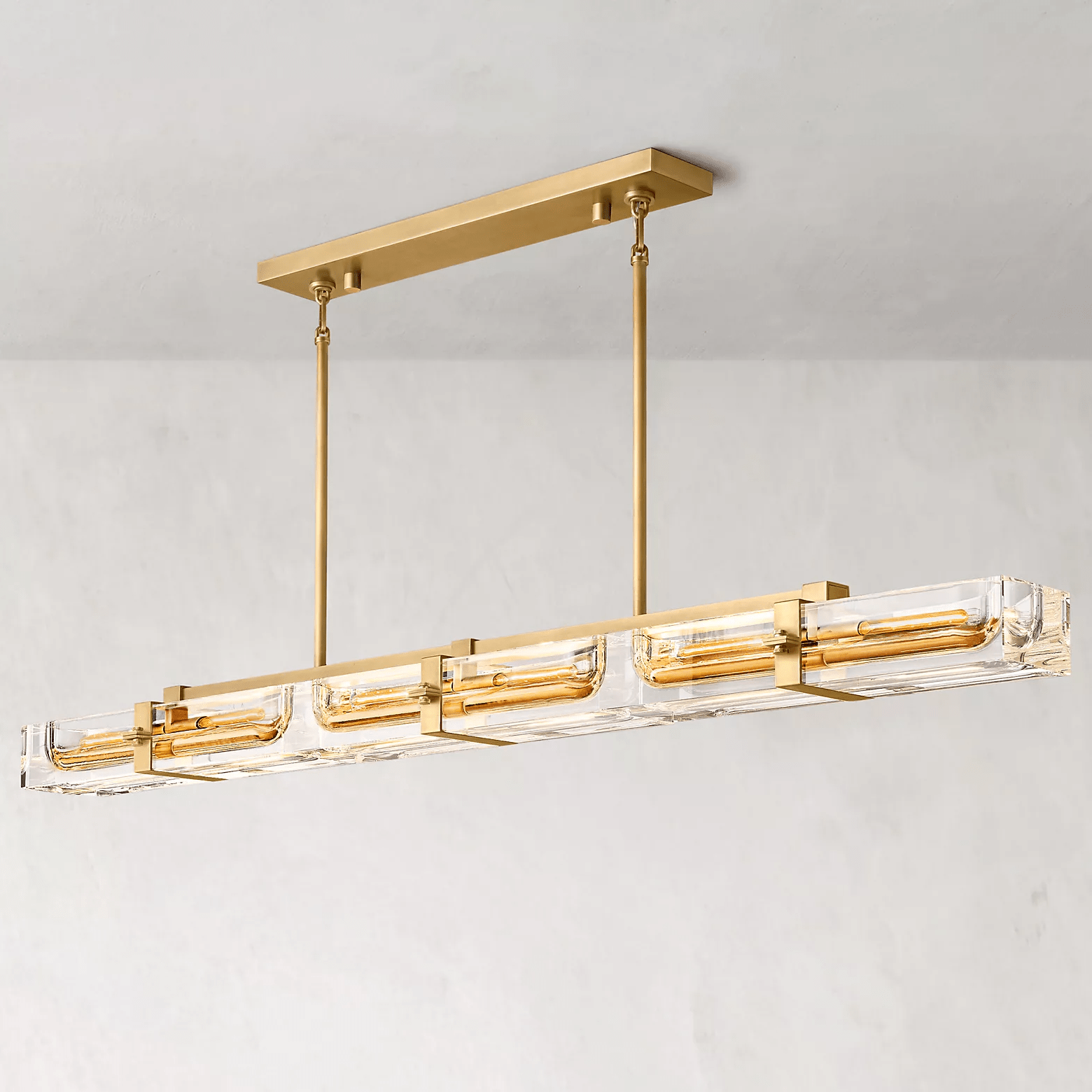Savile Linear Chandelier 72" 6-lights-Nobipets