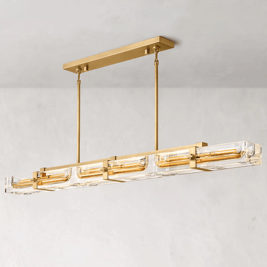 Savile Linear Chandelier 72" 6-lights-Nobipets