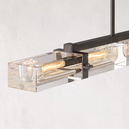 Savile Linear Chandelier 72" 6-lights-Nobipets