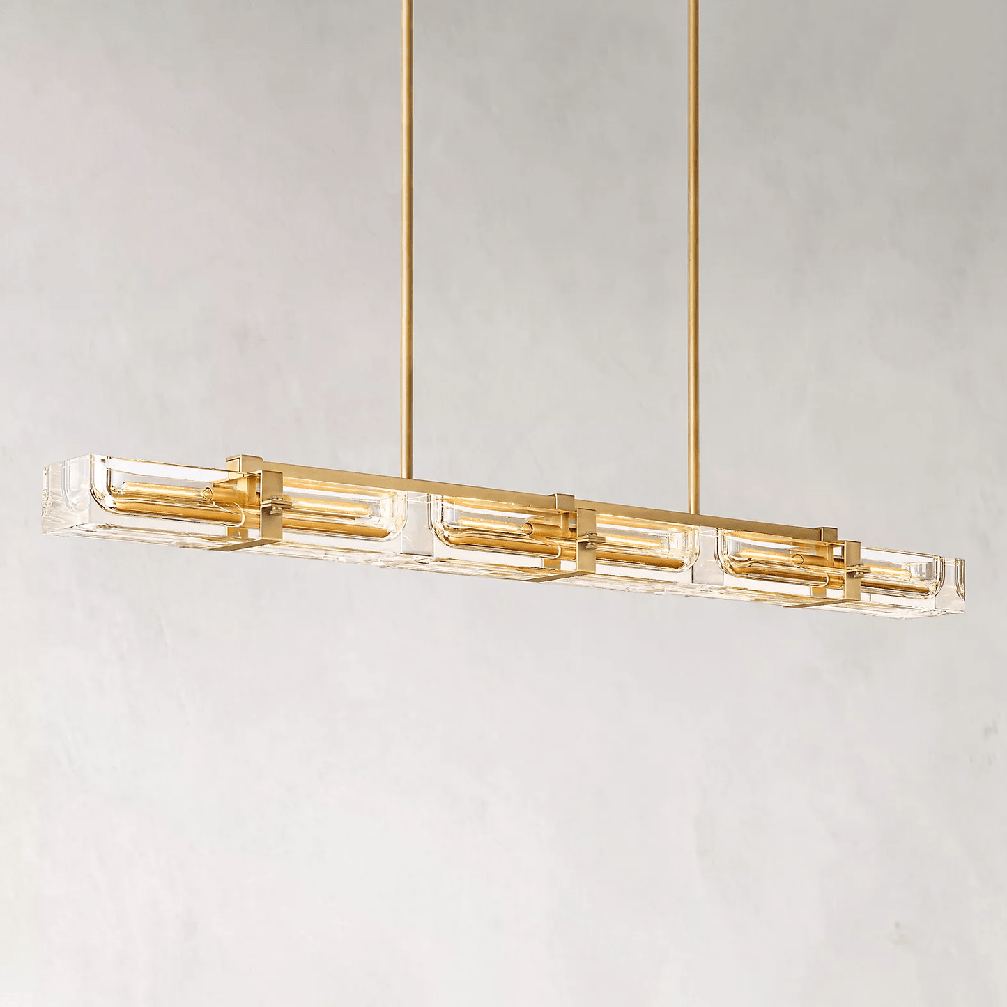 Savile Linear Chandelier 72" 6-lights-Nobipets