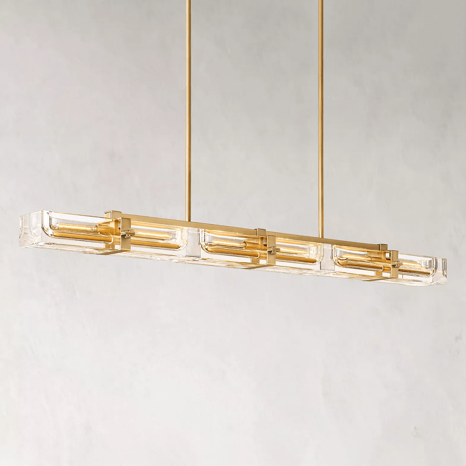 Savile Linear Chandelier 72" 6-lights-Nobipets