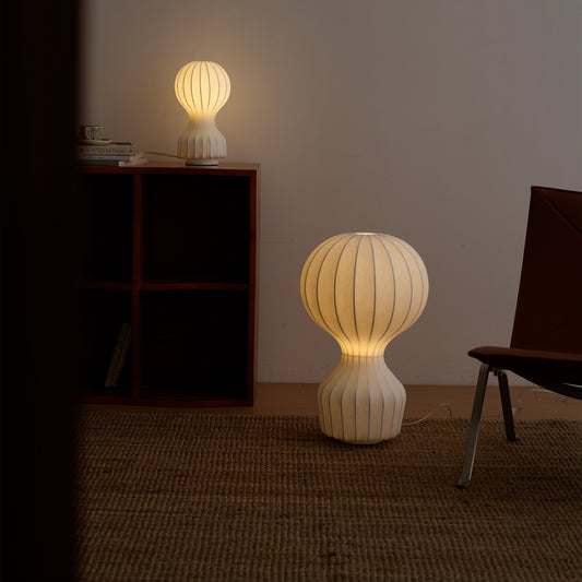 Sculptural Ribbed Table Lamp