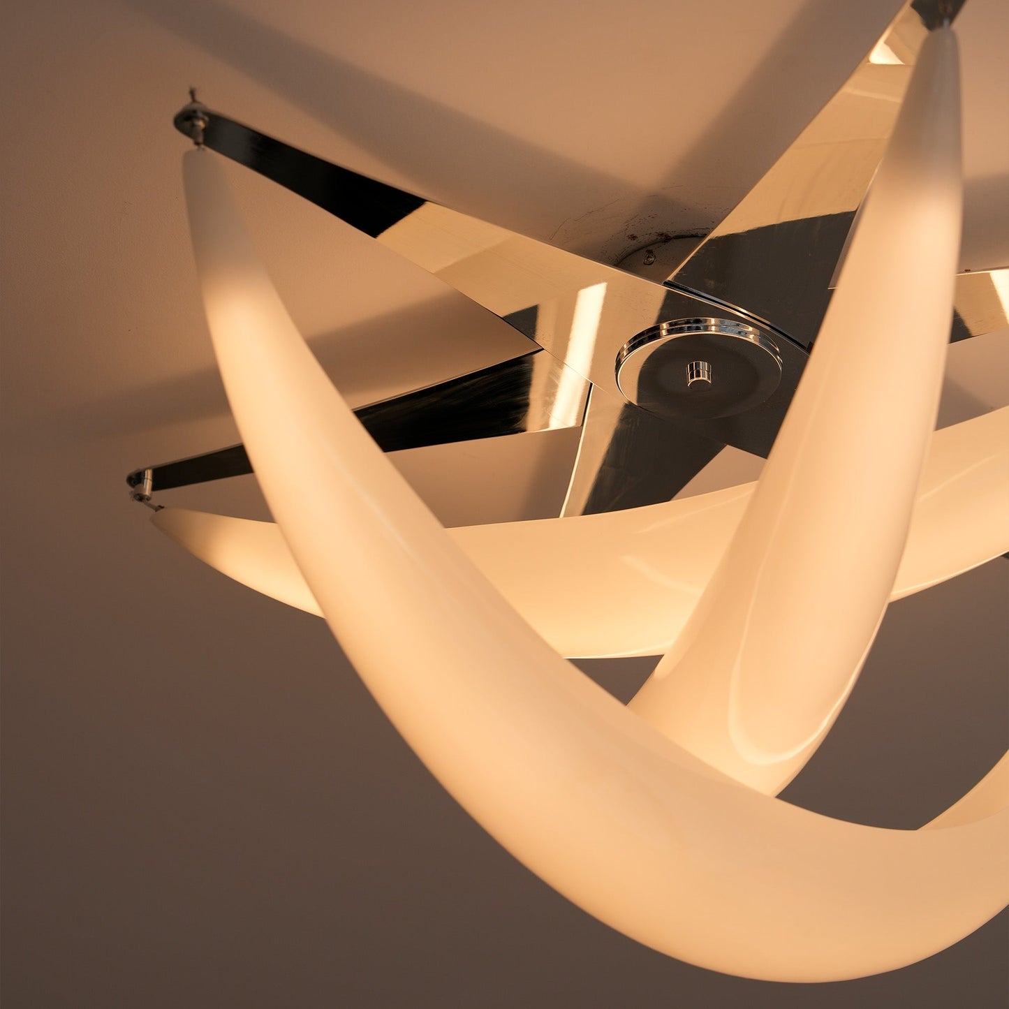 Sculptural Semi-Flush Mount Ceiling Light