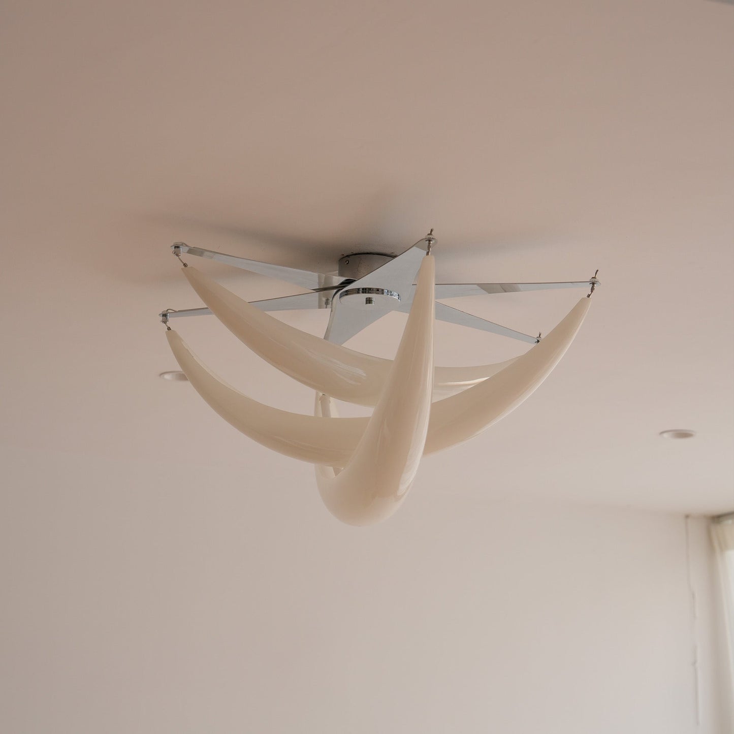 Sculptural Semi-Flush Mount Ceiling Light