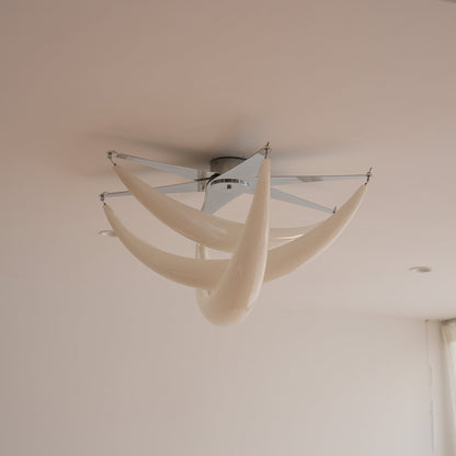 Sculptural Semi-Flush Mount Ceiling Light